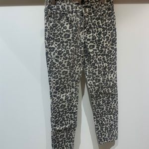 Cheetah Skinny Jeans- Size 00